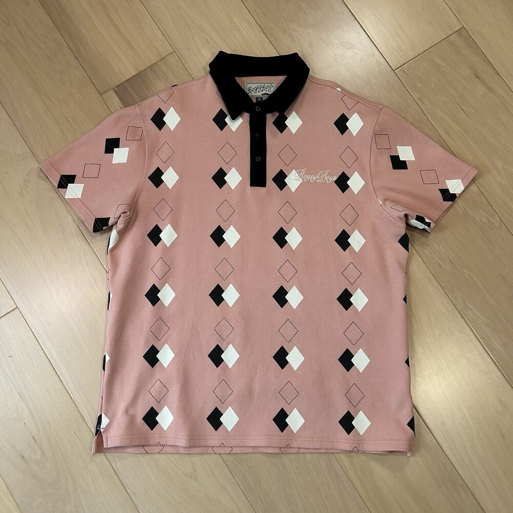 Bogey Boys Diamond Piqué Polo Short Sleeve Men’s XL